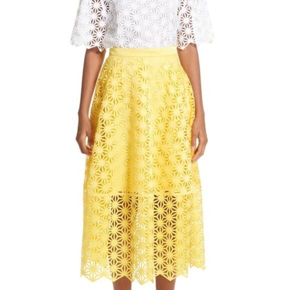 Paskal Double Layered Laser Cut Out Skirt - Picture 3 of 8